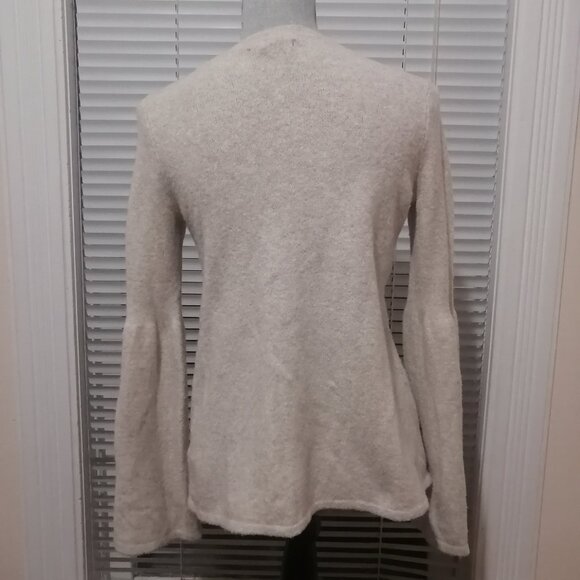 American Eagle Bell Sleeve Pullover Sweater with Criss-Cross V-Neck - Picture 4 of 9